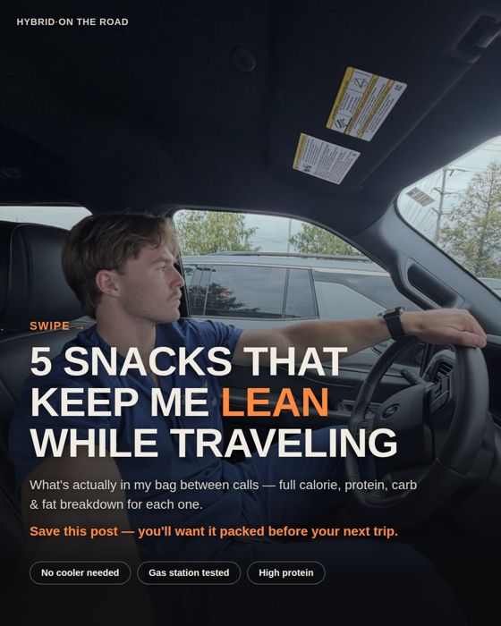 5 snacks that keep me lean while traveling